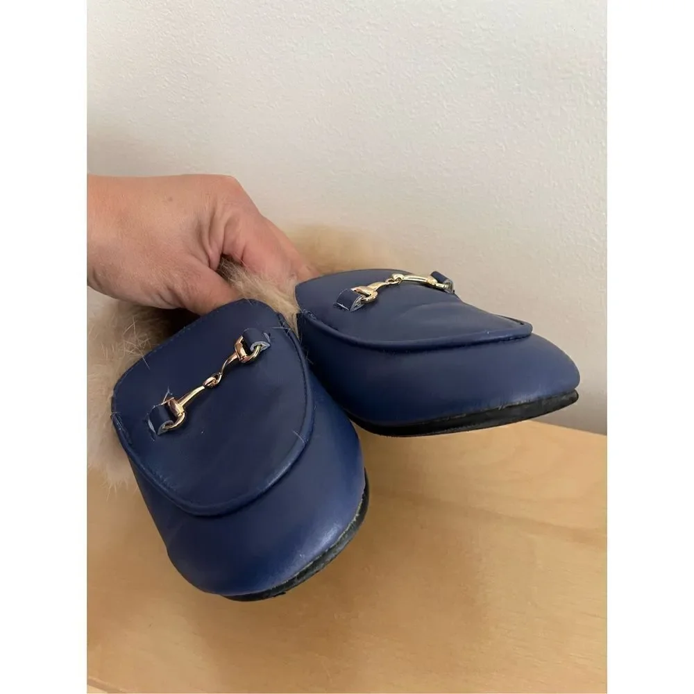 Little Legends Kids Slipper Loafer‎ with Fur girls shoes size 29 (11 US)